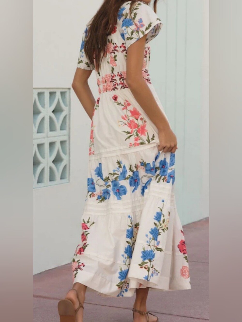 Anthropologie The Somerset Maxi Dress.  Floral Print - Picture 5 of 8